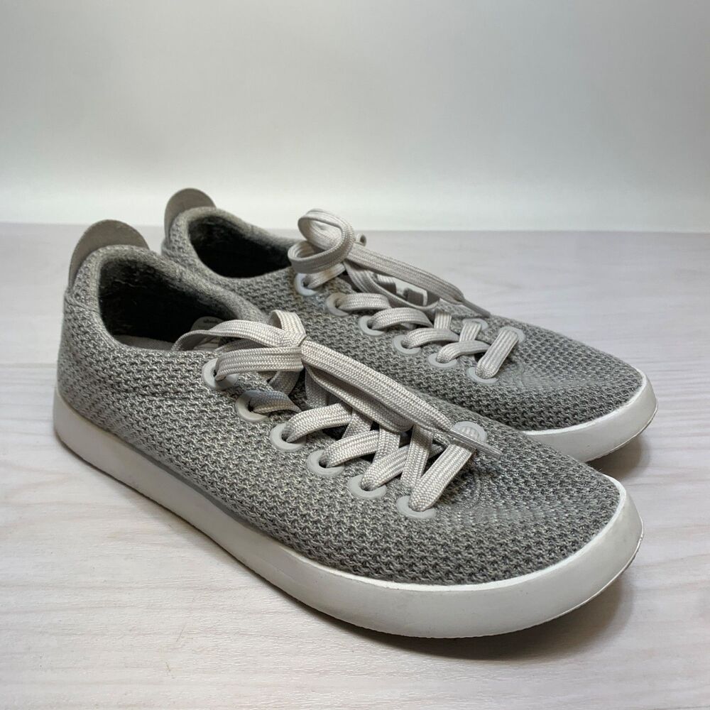 Allbirds Tree Pipers Lace Up Sneakers Women’s Size 7 Walking Comfort Gray Luna